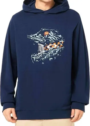 Oakley Mens Finish Line Hoodie In Team Navy