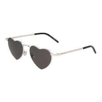 Saint Laurent Sunglasses, female, Gray, 52 MM, Metal Frame Irregular Shape Sunglasses