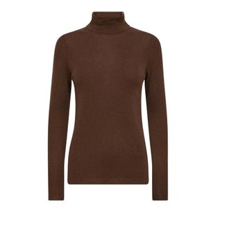 Mos Mosh MOS Mosh, Truien & Vesten, Dames, Bruin, M, Wol, MMBouch Rollneck Knit