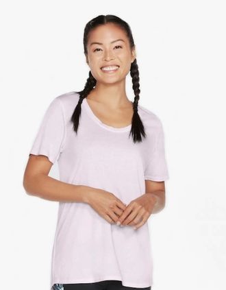 Skechers Womens Skechers W1TS330/PRLV DIAMOND WASH HATHA SCOOP NECK Orchid Hush - Pink - Size: 18/16