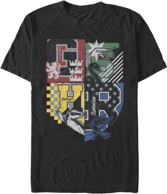 Harry Potter Mens Harry Potter House Crests Shield Graphic Tee in Black at Nordstrom, Size Xxx-Large