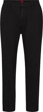 HUGO BOSS Hugo Heren Tapered Chinos (Zwart)