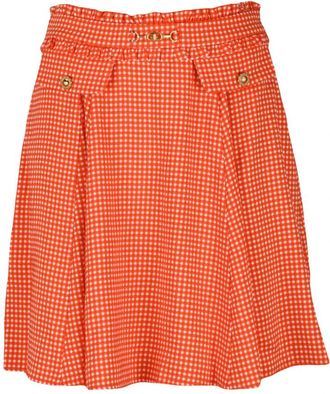 Elisabetta Franchi Gonna a Ruota - Dames - Korte rokken - Rood - M - Rokken
