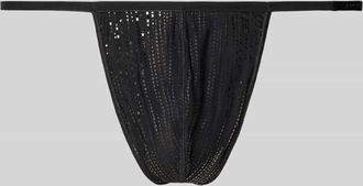 HOM Schimmernder String in k&ouml;rpernaher Passform in BLACK, Gr&ouml;&szlig;e XL