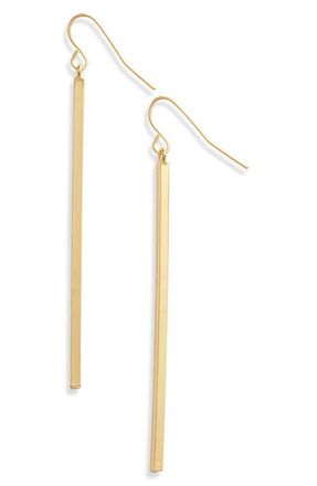 Karine Sultan Linear Drop Earrings in Gold at Nordstrom