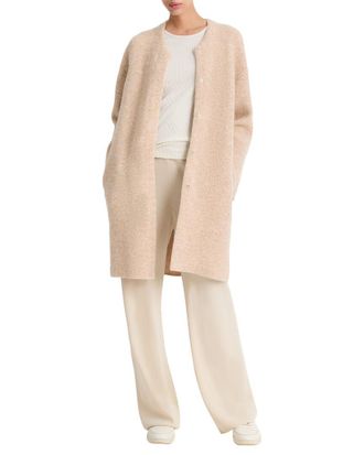 Vince Textured Soft Sculpt Wool & Alpaca-Blend Car Coat