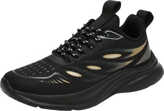 Generic 2026 Running Shoes Men and Women Comfortable Mesh Breathable Couple Sneakers (Black, 4.5)