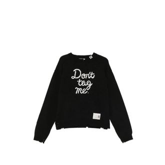 Miharayasuhiro Jacquard Distressed Knitted Sweater
