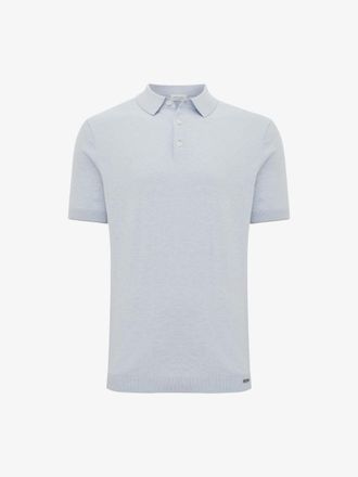 Gentiluomo Gebreide Polo | Lichtblauw