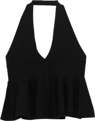 Gimaguas Sia Halterneck Peplum Top
