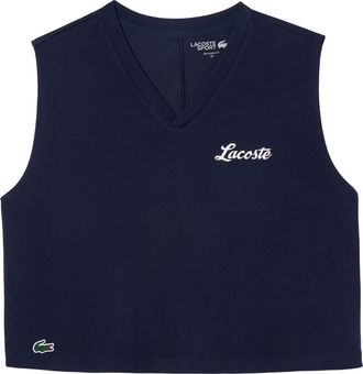 Lacoste Dames/Dames Bedrukte Ultra Dry Sport Gewaad Top (Blauw)