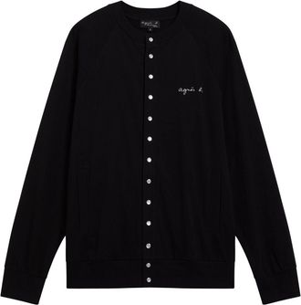 agnès b. Bronze cotton cardigan - men - Cotton - 3 - Black