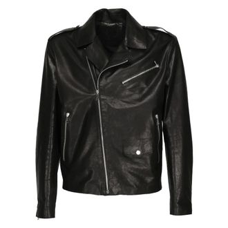 Giuliano Galiano Heren, Jassen, Zwart, Maat: 2XL Leer