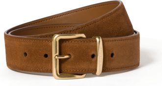Miu Miu Suede Belt, Woman, Oak, Size 85