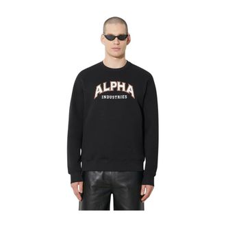 Alpha Industries Heren, Sweatshirts & Hoodies, Zwart, Maat: XL