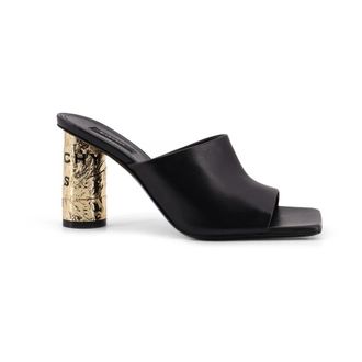 Givenchy Tape Muiltjes met Hak - Dames - Muiltjes - Zwart - 36 EU - Leer - Schoenen