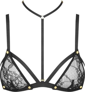 Maison Close Reggiseno a triangolo Jeux Magnétiques - Nero