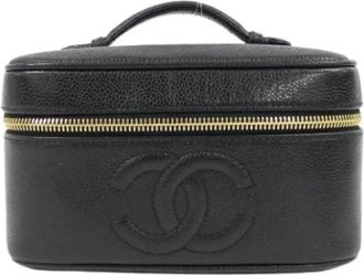 Chanel Pre-owned Handbags, female, Black, Size: ONE SIZE Pre-owned Vintage Handbag
