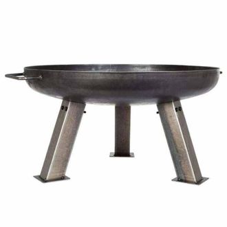 La Hacienda Pittsburgh Medium Firepit - Steel - L80 x W80 x H34 cm - Black