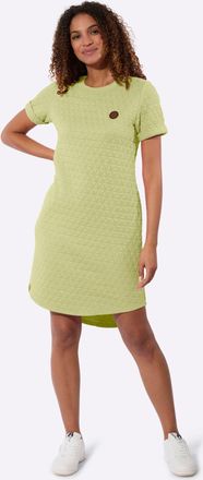 Casual Looks Shirtkleid CASUAL LOOKS Jacquard-Kleid, Damen, Gr. 40, Normalgr&ouml;ssen, pistazie, Strick, 58% Polyester, 40% Baumwolle, 2% Elasthan, unifarben, kurz, Ru