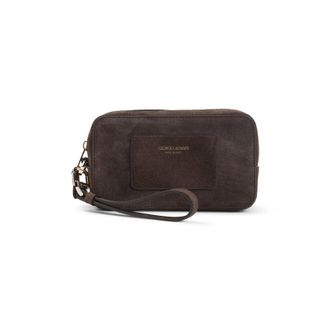 Giorgio Armani Brown Calf Leather Beauty Case-Donna
