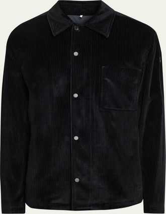 Moncler Mens Cotton Corduroy Button-Front Shirt