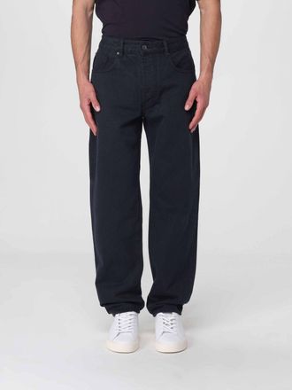 A|X Armani Exchange Jeans gamba larga in denim di cotone