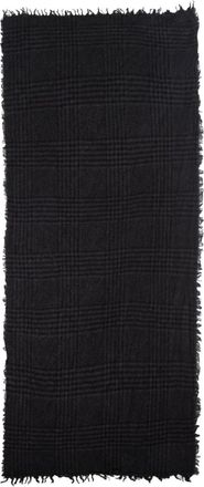 Faliero Sarti Principe frayed scarf - Zwart