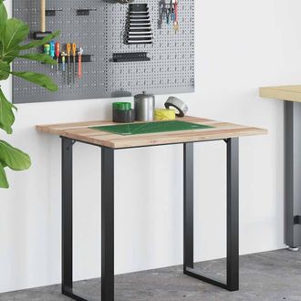 Berkfield Home Versatile Desk Top Untreated 80x60x2 cm Solid Wood Acacia in Brown | Size: 80 x 60 x 2 cm