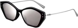 Dior MISSDIOR S1U Silver Geometric Ladies Sunglasses CD40107U 01C 56