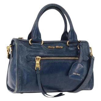 Miu Miu Pre-owned Handbags, female, Blue, Size: ONE SIZE Pre-owned Hand Bag