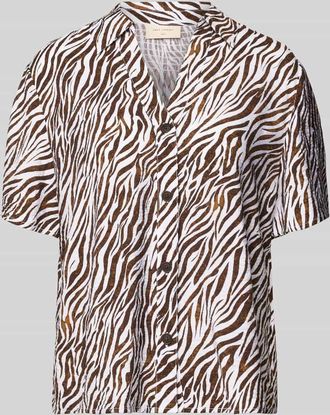 Freequent Regular Fit Bluse mit V-Ausschnitt Modell Mele in Dunkelbraun, Gr&ouml;&szlig;e XXL