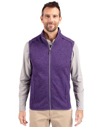 Cutter & Buck Mainsail Sweater-Knit Mens Full Zip Vest