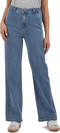 Kut from the Kloth Charlotte High-Rise Straight Leg Womens Jeans Medium Wash : 10 31, Cotton/Denim/Lyocell