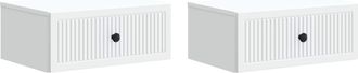 vidaXL Armario De Noche 2 Uds. 49 X 34,5 X 20 Cm Madera De Ingenier&iacute;a Vidaxl