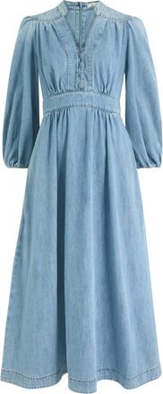 Zimmermann Lucky Denim Midi Dress - 00 (UK 6 / XS)