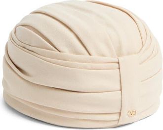 Valentino Garavani Virgin Wool Head Wrap in Latte at Nordstrom, Size Medium