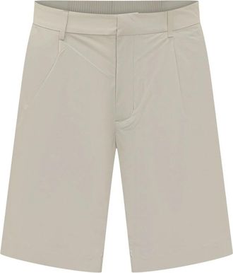 K-Way Ilton Bermuda Shorts met plooien aan de voorkant - Heren - Korte Broeken - Beige - S - Nylon - Korte Broeken