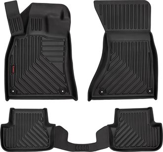 OEM Alfombrillas De Goma 3d Para Audi A4 B8 (sed&aacute;n, Familiar, Avant, Allroad, 2007-2015) - Borde De 5 Cm