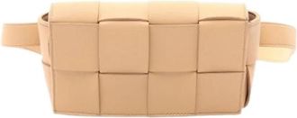 Bottega Veneta Pre-owned Vintage Belt Bag - unisex - Vintage Heuptassen - Beige - ONE Size - Leer - Vintage