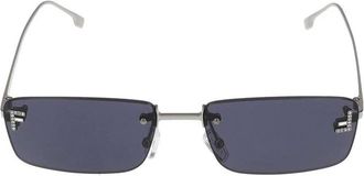 Fendi Sunglasses, unisex, Gray, Size: 54 MM First Crystal Sunglasses