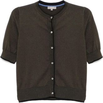 N.Peal T-shirt con bottoni - Verde