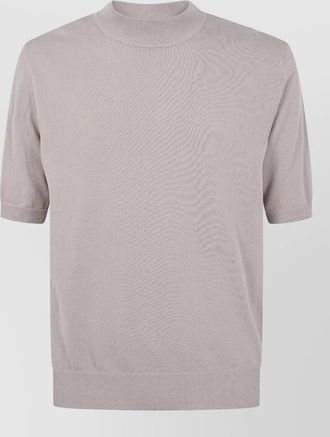 Zanone cotton short-sleeve turtleneck jumper