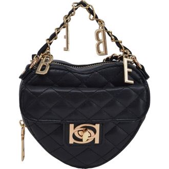 Bebe Solana Quilted Heart Crossbody Bag in Black at Nordstrom Rack