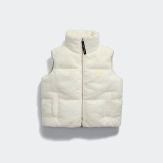Canada Goose Fallon Fleece Puffer Vest (Women, Bone, L)