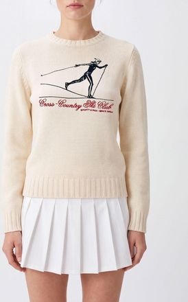 Sporty & Rich Maglia Donna colore Ecru
