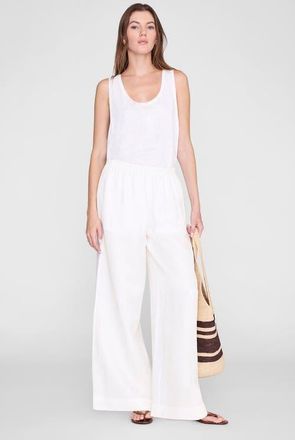 Anine Bing Roslyn Pant in Ivory at Nordstrom, Size X-Small