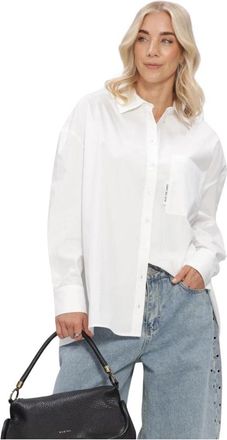 ALIX The Label Dames Blouses Ladies Woven Oversized Blouse - Dames - Overhemden - Wit - S - Overhemden