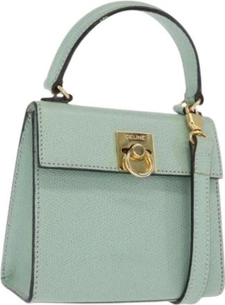 Celine Pre-owned Vintage Mini Bag - Dames - Vintage Mini Tas - Groen - ONE Size - Leer - Vintage