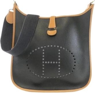 Herm&egrave;s Pre-owned Schoudertas - Dames - Vintage Schoudertas - Zwart - ONE Size - Leer - Vintage